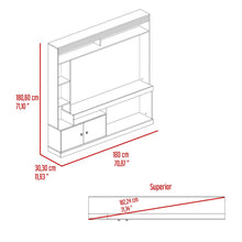 Mesa Para Tv Roy, Capri y Fresno Europeo, con Espacio Para Televisor de 50 Pulgadas