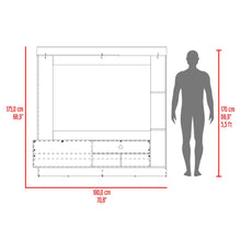 Mesa Para Tv Doha, Cocoa y Miel, Con Variedad de Entrepaños
