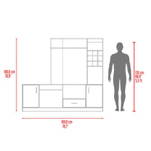 Mesa Para Tv Ascher, Avellana, Para Televisor de 60 Pulgadas