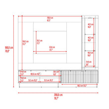 Centro de Entretenimiento Yakarta, Milan y Roble Natural, con Espacio Para Televisor para Hasta 65 Pulgadas y Varios Entrepaños