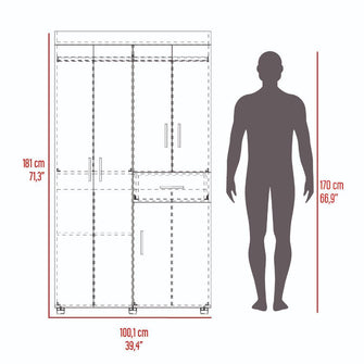 Combo para Habitación Iria, incluye Panel tv y Closet