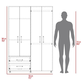 Combo Habitación Vinis, Incluye Closet y Repisa para TV Flotante