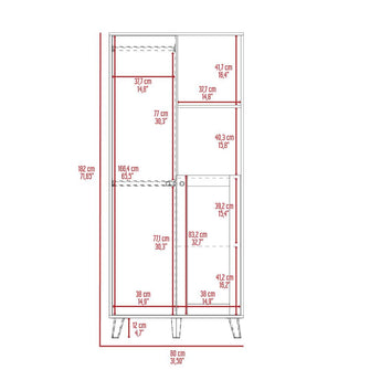 Combo para Habitación Vieno, incluye Cama y Closet