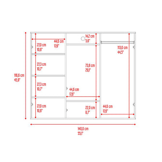 Closet Matrix, Wengue, Ideal Para Espacio Reducidos ZF