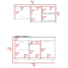 Cocina Integral Deneb, Café Claro y Blanco,  Incluye Mesón Derecho