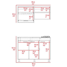 Cocina Integral Antares, Blanco Duqueza y Bardolino, incluye Mesón Pozuelo Izquierdo