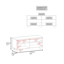 Mesa Para Tv Colman, Wengue y Fresno Europeo, para tv de hasta 49 pulgadas ZF