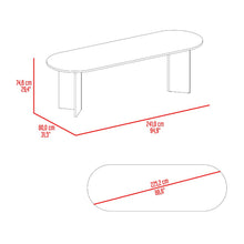 Mesa para Comedor Ted 241, Fresno Europeo, para Seis Puestos, No Incluye Sillas