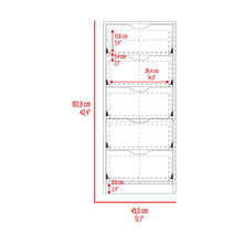 Organizador Brasilia, Blanco Duqueza, con cinco cajones multiusos deslizables