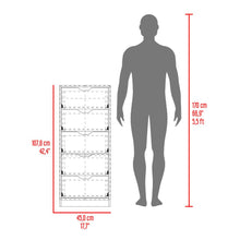 Organizador Brasilia, Blanco Duqueza, con cinco cajones multiusos deslizables