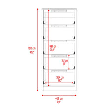 Organizador Wesley, Cartagenay Blanco, con Cinco Cajones X2