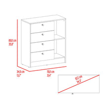 Organizador Havana, Kronos Cotta, con superficie para ubicar objetos decorativos ZF