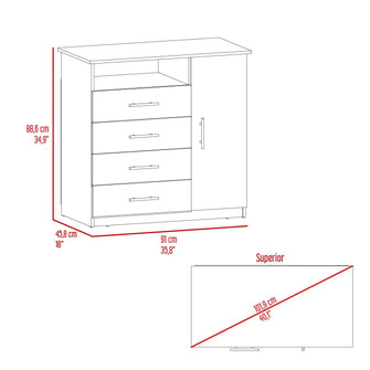 Combo para Habitación Damaso, incluye Organizador y Mesa de TV