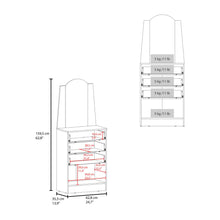 Organizador Praga, Fresno Europeo, con tres cajones y una puerta