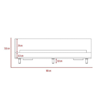 Combo Para Habitación Tenesis, Incluye Cama - Colchón - Dos Mesas de Noche y Repisa