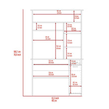 Escritorio Zafir, Bardolino , con Un Cajón y Cinco Entrepaños