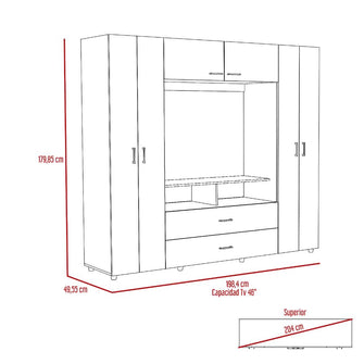 Closet Jakob, Wengue, Para TV de 46"