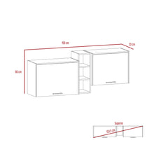 Gabinete Superior Galapa, Beige y Blanco, Incluye Locero y Cuenta con Espacio Para Campana