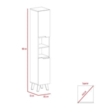 Mueble  Auxiliar para Baño Apolis, Plata Oscuro y Café claro, con un diseño minimalista y es de facil instalación