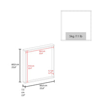 Espejo de Baño Dakota, Kronos Blanco, Espejo de baño, diseño moderno ZF