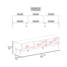 Mesa Para Tv Dorne, Kronos Fresno, Con Puerta Abatible, Para Televisor Hasta 85" ZF