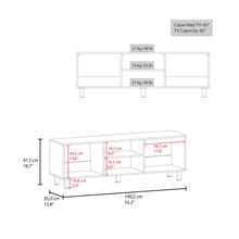 Combo Para Sala Pity, Kronos Blanco, Incluye Mesa para TV 65" y Mesa de Centro ZF