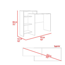 Escritorio Estelar Plus, Negro, Cuenta con Tres Entrepaños Laterales