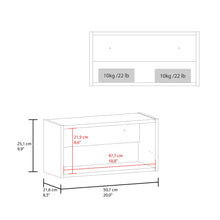 Gabinete de Baño Elsah, Kronos Blanco, con espacio para colocar objetos ZF