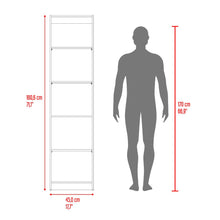 Biblioteca Up, Nogal y Toquilla, con espacio para libros y objetos decorativos