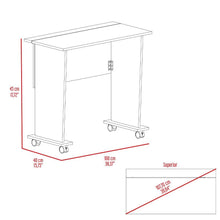 Escritorio Plegable Almyra, Blanco,  espacio comodo para estudiar o trabajar
