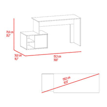 Escritorio Renens, Nogal y Capri, con Entrepaños y Cajon