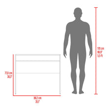 Escritorio Estelar, Roble Gris, Cuenta con un entrepaño