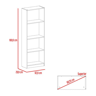 Combo de Bibliotecas Home Eco, Wengue, Incluye Tres Bibliotecas. - VIRTUAL MUEBLES