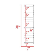 Biblioteca Home Eco, Wengue y Fresno Europeo, con Cinco Entrepaños
