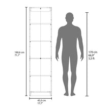 Biblioteca Home Eco, Milan y Blanco Duqueza, con Cinco Entrepaños