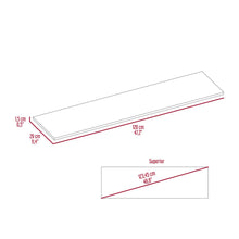 Entrepaño Flotante Coruña 120, Agave X6 Unidades