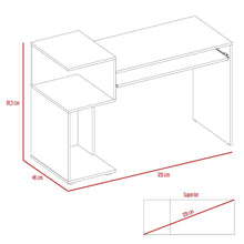 Escritorio Izan, Beige, con Bandeja Porta Teclado Deslizable y Espacio Para Artículos de Estudio