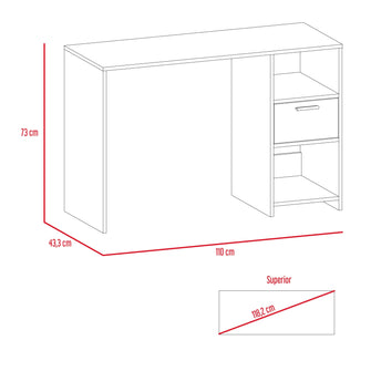 Combo Para Oficina Feliceo, Incluye Escritorio y Repisa