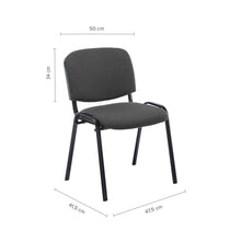 Silla Interlocutora Isósceles Eco, Negro