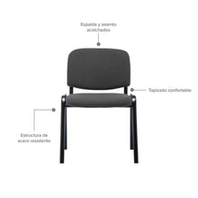 Silla Interlocutora Isósceles Eco, Negro