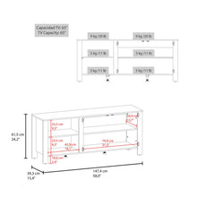 Mesa Para Tv Freedom, Wengue, Con Dos Puertas Abatible, Para Televisor Hasta 65" ZF