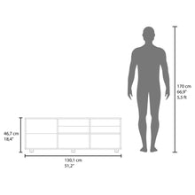 Mesa para TV Adelen, Wengue, con superficie para equipos de audio y video 55" ZF