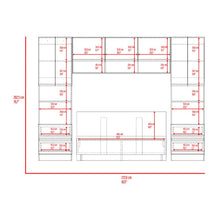 Cama con Closet Deni, Milan y Capri, incluye tendido de tablas y closet con  amplios espacios de almacenamiento