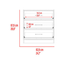 Organizador Cley, Fresno Europeo y Wengue, con Tres Cajoneras