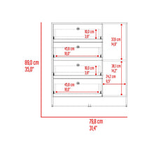 Organizador Havana, Kronos Cotta, con superficie para ubicar objetos decorativos ZF