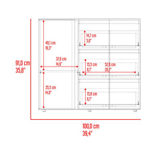 Organizador Niza, Avellana y Blanco, con tres cajones y gran capacidad de almacenamiento