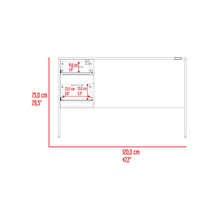 Escritorio Mellier, Bardolino, con Amplia Superficie de Trabajo ZF