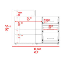 Escritorio en L Up, Nogal y Toquilla, cuenta con un amplio especio de trabajo