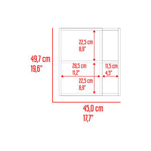 Set de 2 Gabinetes de Baño Labell, Wengue, con Puerta y Entrepaños