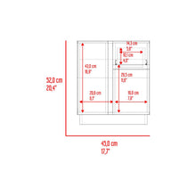 Mesa de Noche Carmi, Fresno Europeo y Blancco Duqueza